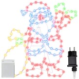 vidaXL Kerstman Licht | 168 LED Multikleur | IJzer | 63% Korting