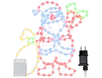 vidaXL Kerstman Licht | 168 LED Multikleur | IJzer | 63% Korting