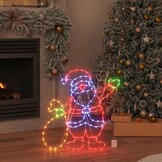 vidaXL Kerstman Licht | 168 LED Multikleur | IJzer | 63% Korting