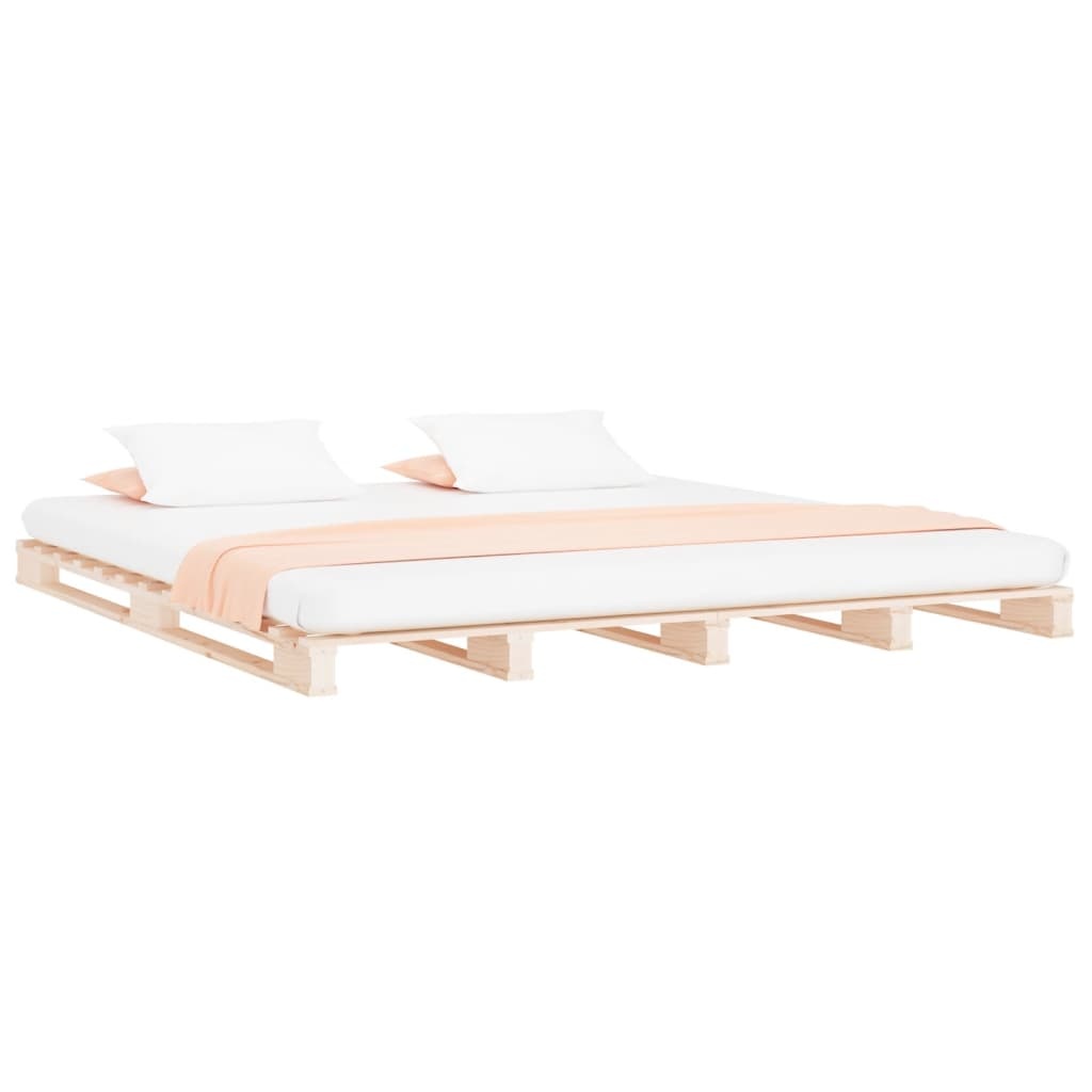 vidaXL Palletbed Grenenhout 160x200 cm | -34%