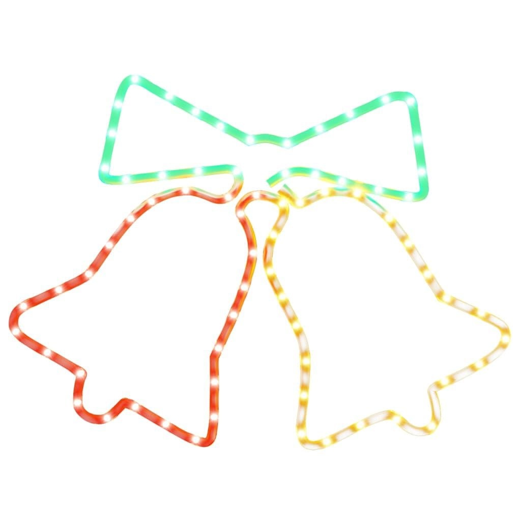 vidaXL Kerstklokken met 72 LED's (50x56 cm) - 56% Korting!