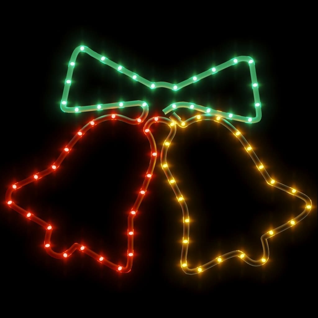 vidaXL Kerstklokken met 72 LED's (50x56 cm) - 56% Korting!