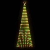 vidaXL LED Kerstboom 300cm Kleurrijk - 688 LEDs - 33% Korting