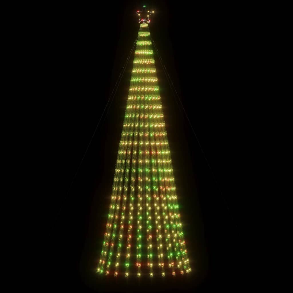 vidaXL LED Kerstboom 300cm Kleurrijk - 688 LEDs - 33% Korting