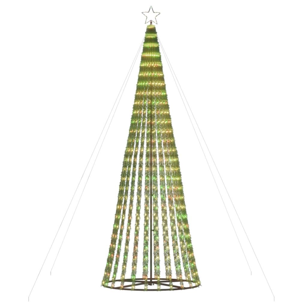 vidaXL LED Kerstboom 300cm Kleurrijk - 688 LEDs - 33% Korting