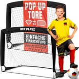 NET PLAYZ Voetbaldoelen (2 stuks) - 120x90x90 cm - 26% Korting!
