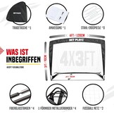 NET PLAYZ Voetbaldoelen (2 stuks) - 120x90x90 cm - 26% Korting!