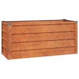 vidaXL Verhoogde Plantenbak Cortenstaal Roestig (100x40x45cm) - 30% Korting