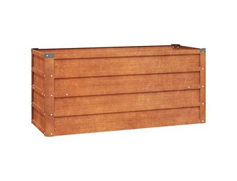 vidaXL Verhoogde Plantenbak Cortenstaal Roestig (100x40x45cm) - 30% Korting