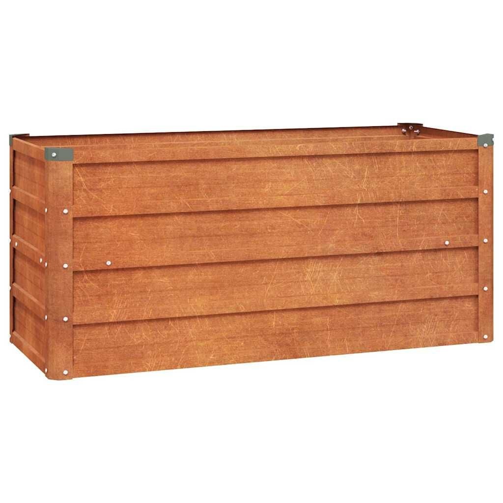vidaXL Verhoogde Plantenbak Cortenstaal Roestig (100x40x45cm) - 30% Korting