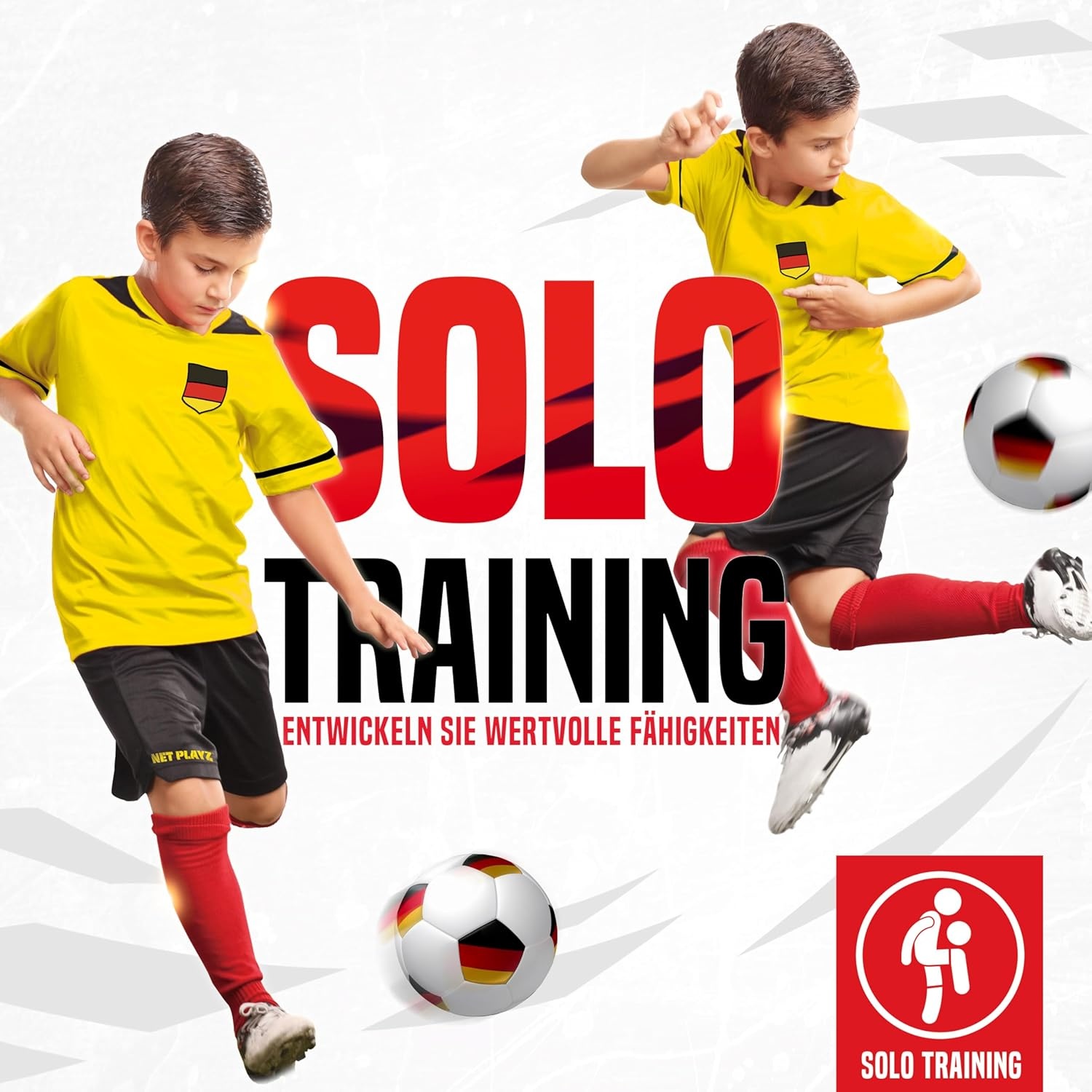 NET PLAYZ Voetbaldoelen (2 stuks) - 120x90x90 cm - 26% Korting!