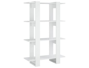 vidaXL Boekenkast/Kamerscherm Hoogglans Wit - 50% Korting!