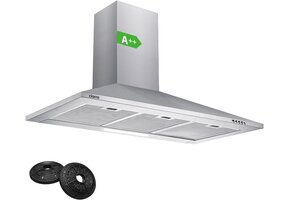 CIARRA Afzuigkap 90cm A++ Zilver - 37% Korting!