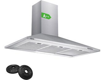 CIARRA Afzuigkap 90cm A++ Zilver - 37% Korting!