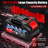 Accu Grasmaaier 21V 4.0Ah - 27% Korting!