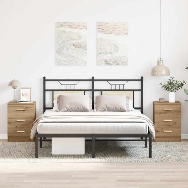 vidaXL Nachtkastjes 2 st 59% Korting - Bewerkt Hout