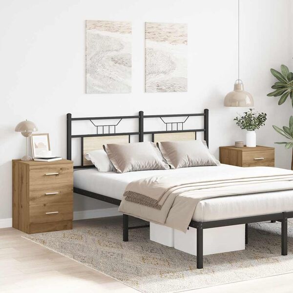 vidaXL Nachtkastjes 2 st 59% Korting - Bewerkt Hout