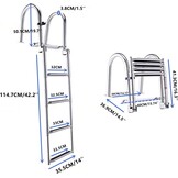 KAOLALI Ponton Bootladder - 4 Treden - 29% Korting!