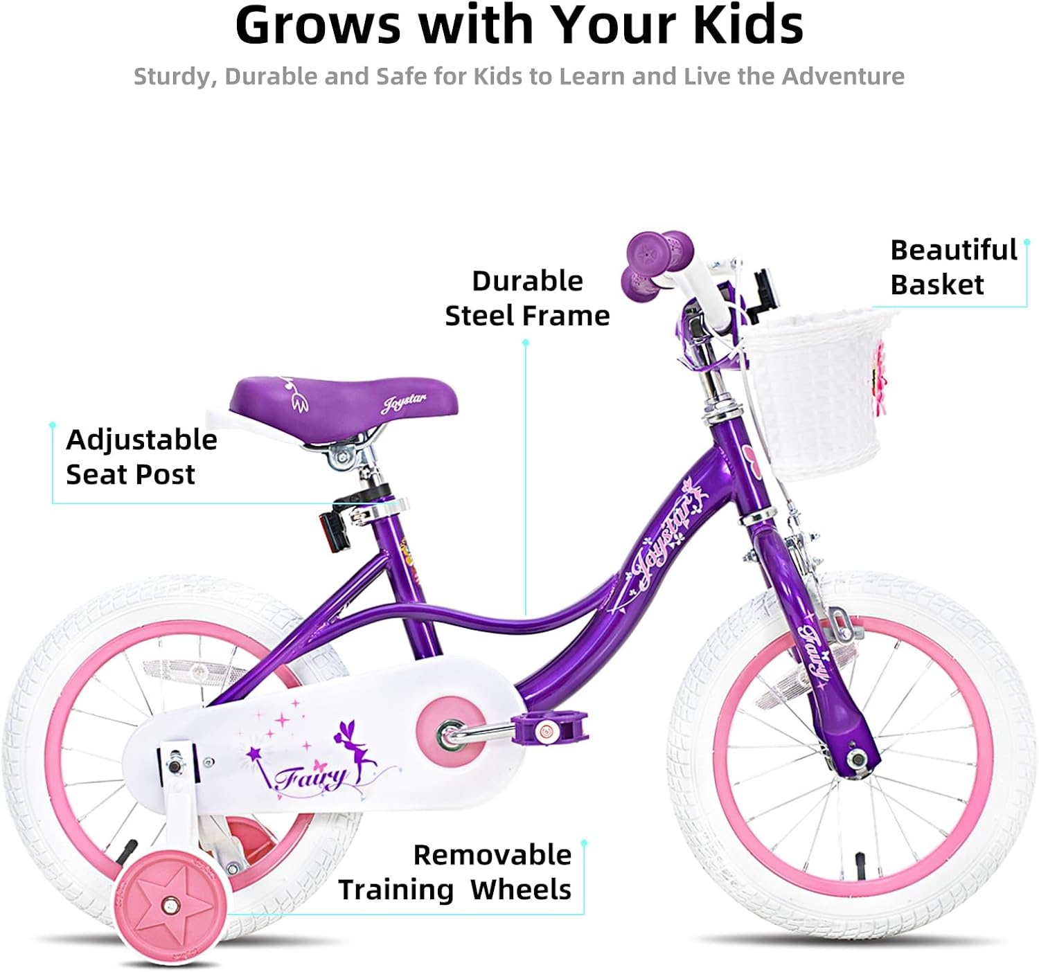 Meisjesfiets JOYSTAR Fairy - 29% Korting - 12-18 Inch