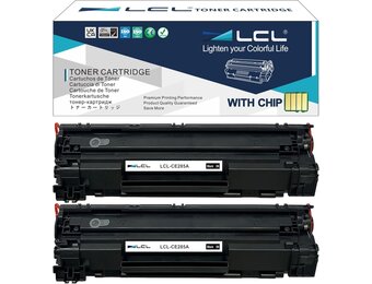LCL Tonercartridge 85A CE285A Zwart (2 stuks) - 23% Korting