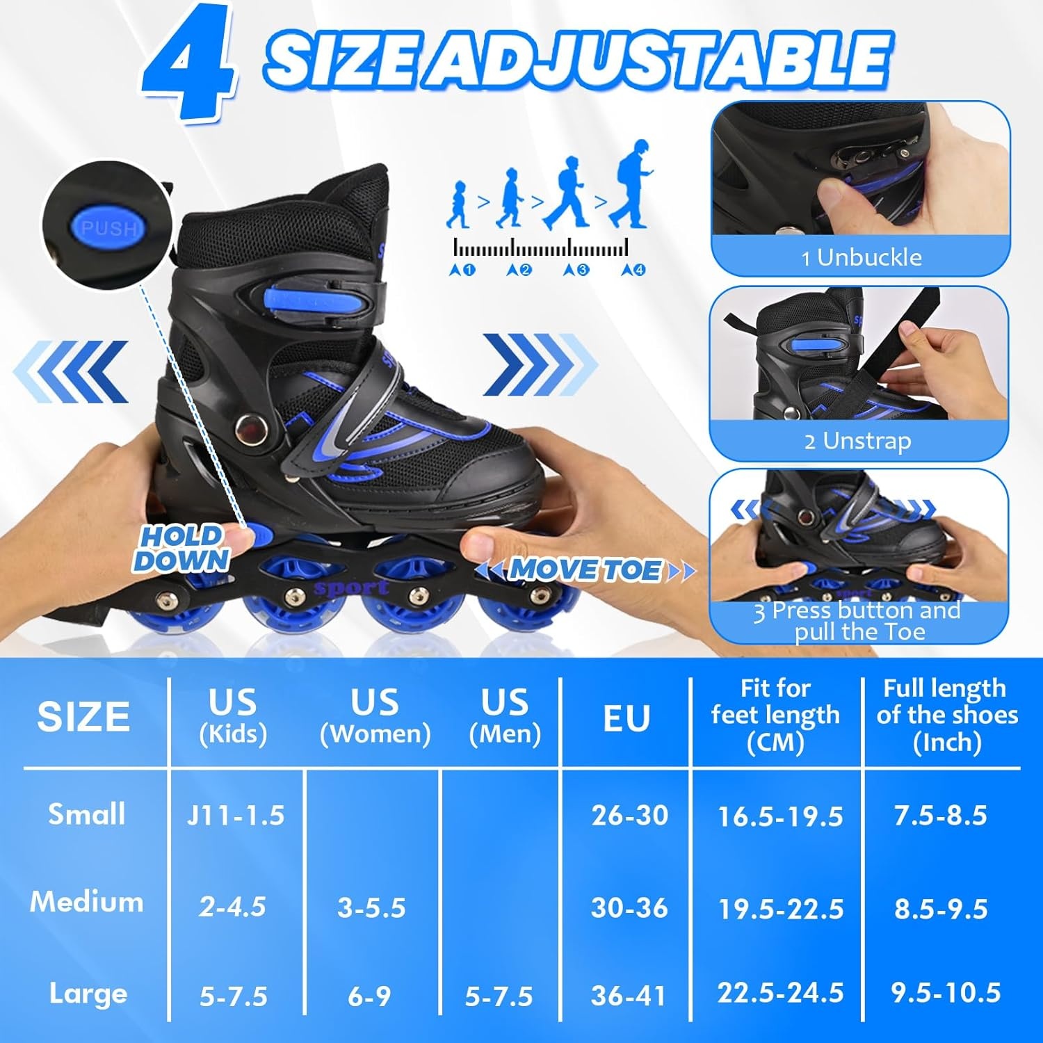 Verstelbare Kinder Skates, 26% Korting!