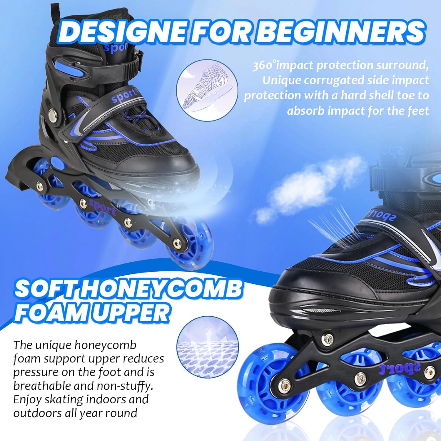 Verstelbare Kinder Skates, 26% Korting!