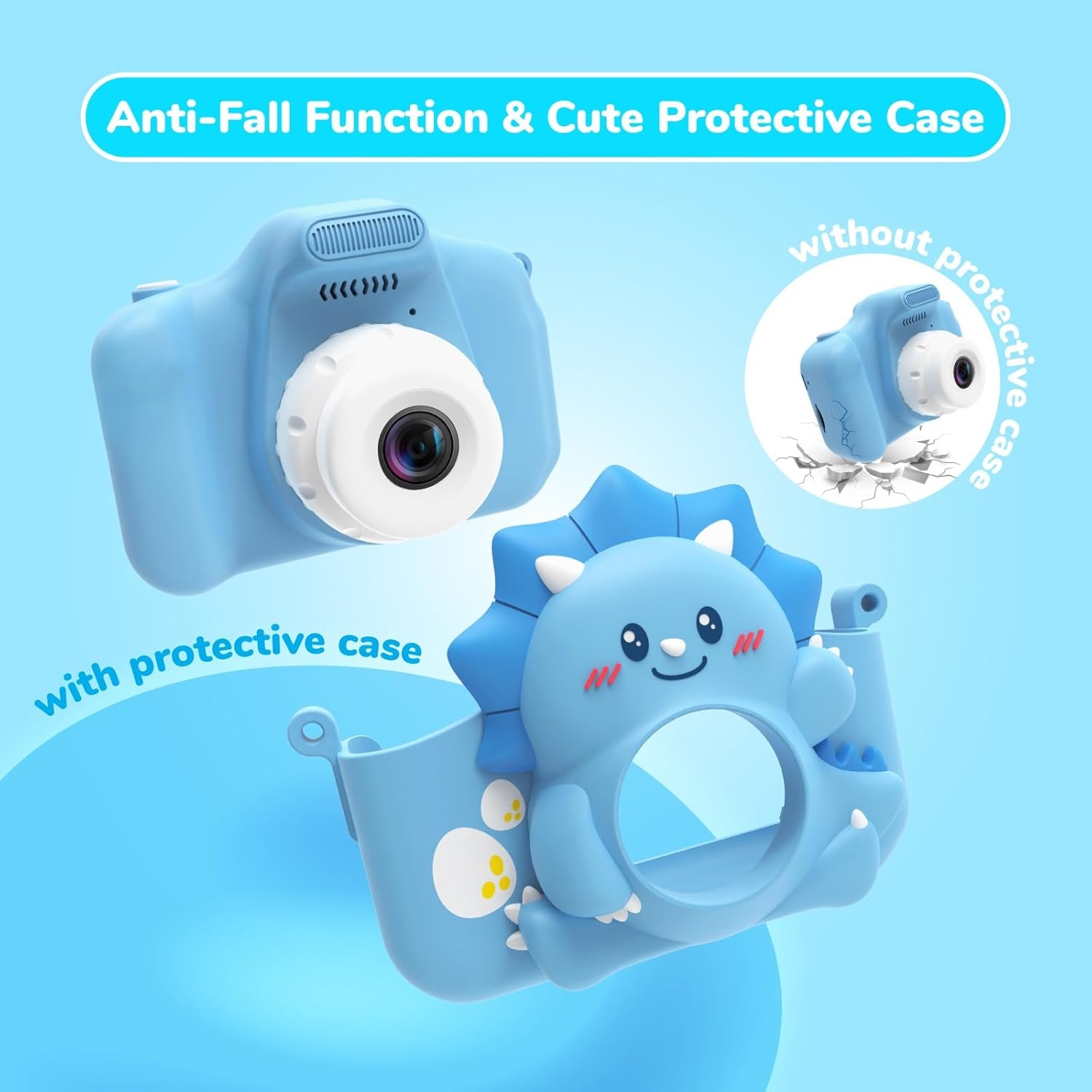 HiMont Kinder Camera Blauw - 23% Korting