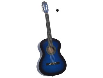 vidaXL Klassieke Gitaar Blauw 4/4 (39") - 33% Korting!