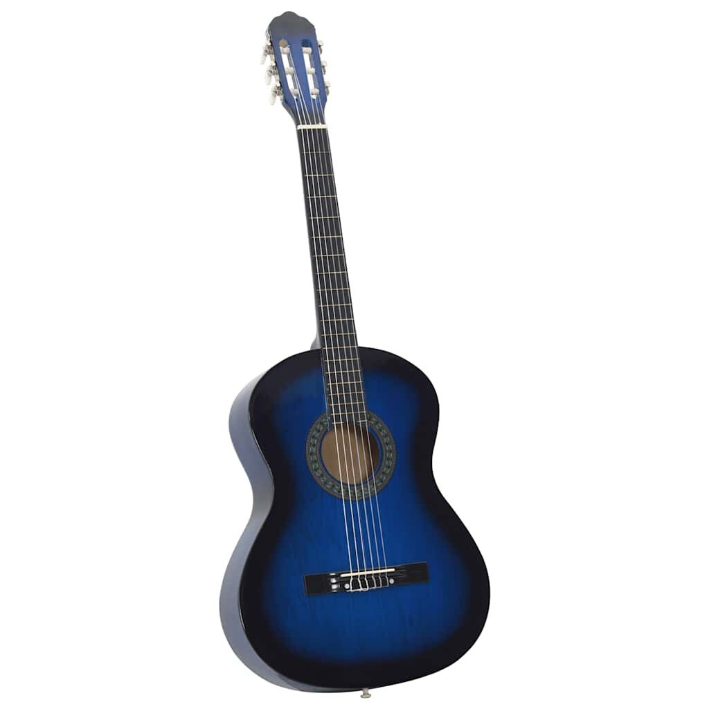 vidaXL Klassieke Gitaar Blauw 4/4 (39") - 33% Korting!