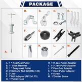 18-Delige Wielnaaftrekker Set met Slagtrekker - 28% Korting