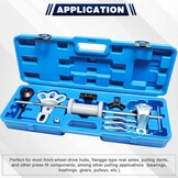 18-Delige Wielnaaftrekker Set met Slagtrekker - 28% Korting