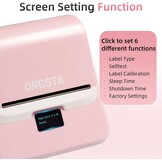 ORGSTA T003 Labelprinter - Bluetooth/USB - 28% Korting