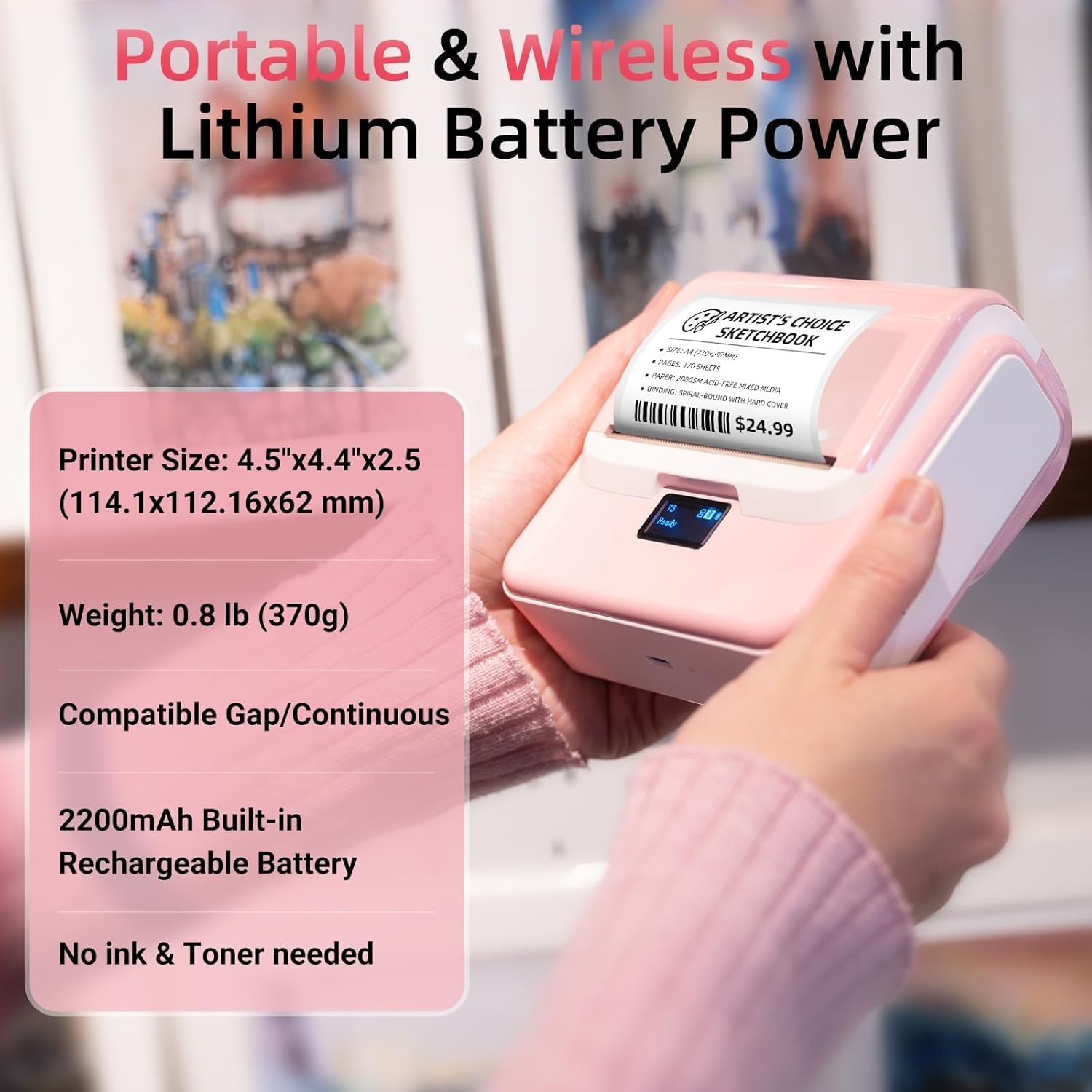 ORGSTA T003 Labelprinter - Bluetooth/USB - 28% Korting