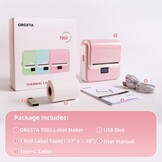 ORGSTA T003 Labelprinter - Bluetooth/USB - 28% Korting