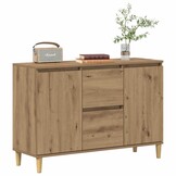 vidaXL Dressoir 102x35x70 cm - Artisanaal Eiken (34% Korting)