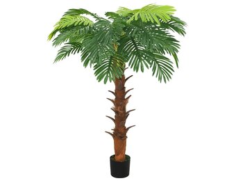 vidaXL Kunstplant met pot cycaspalm 160 cm groen