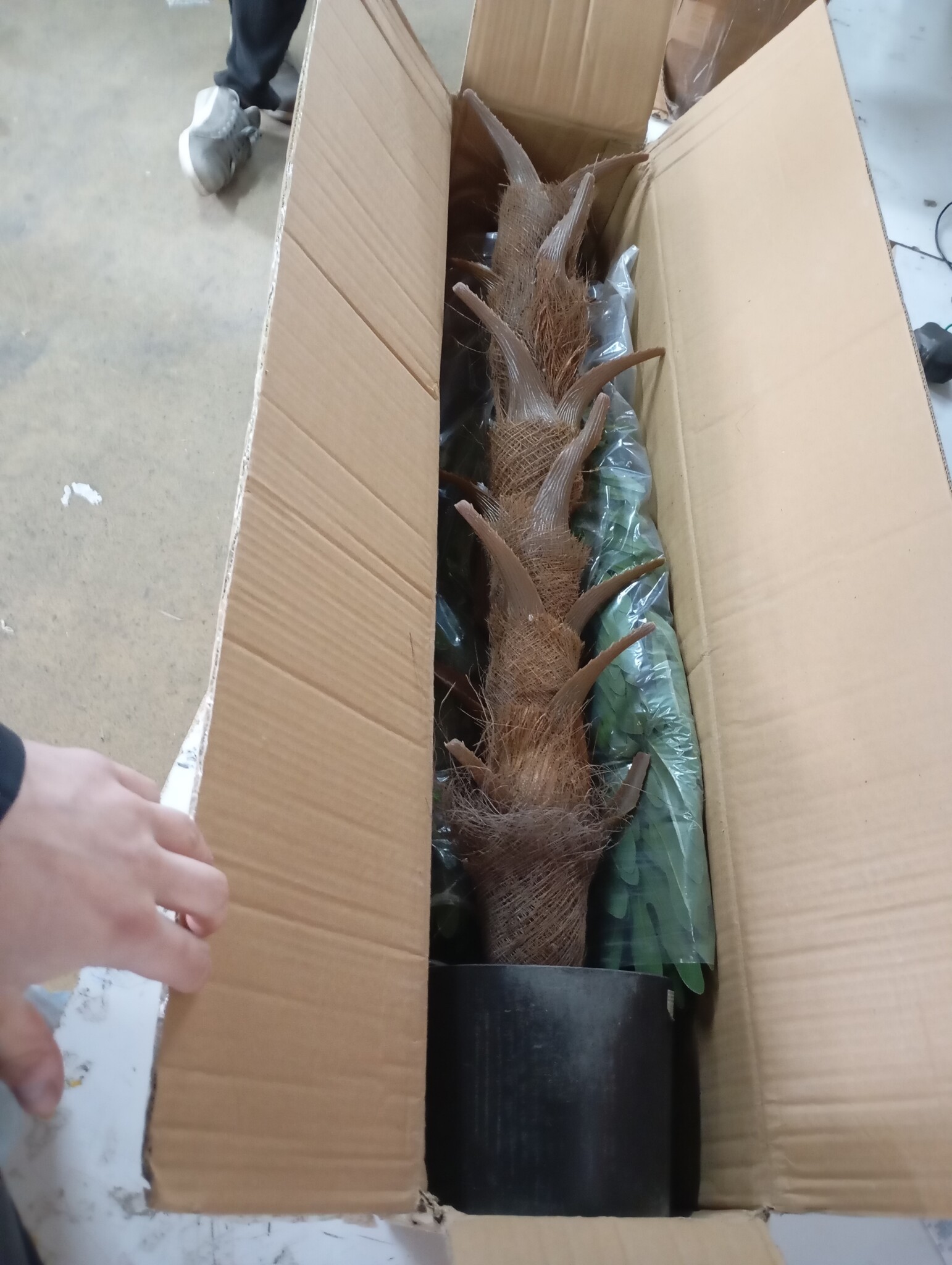 vidaXL Kunstplant met pot cycaspalm 160 cm groen