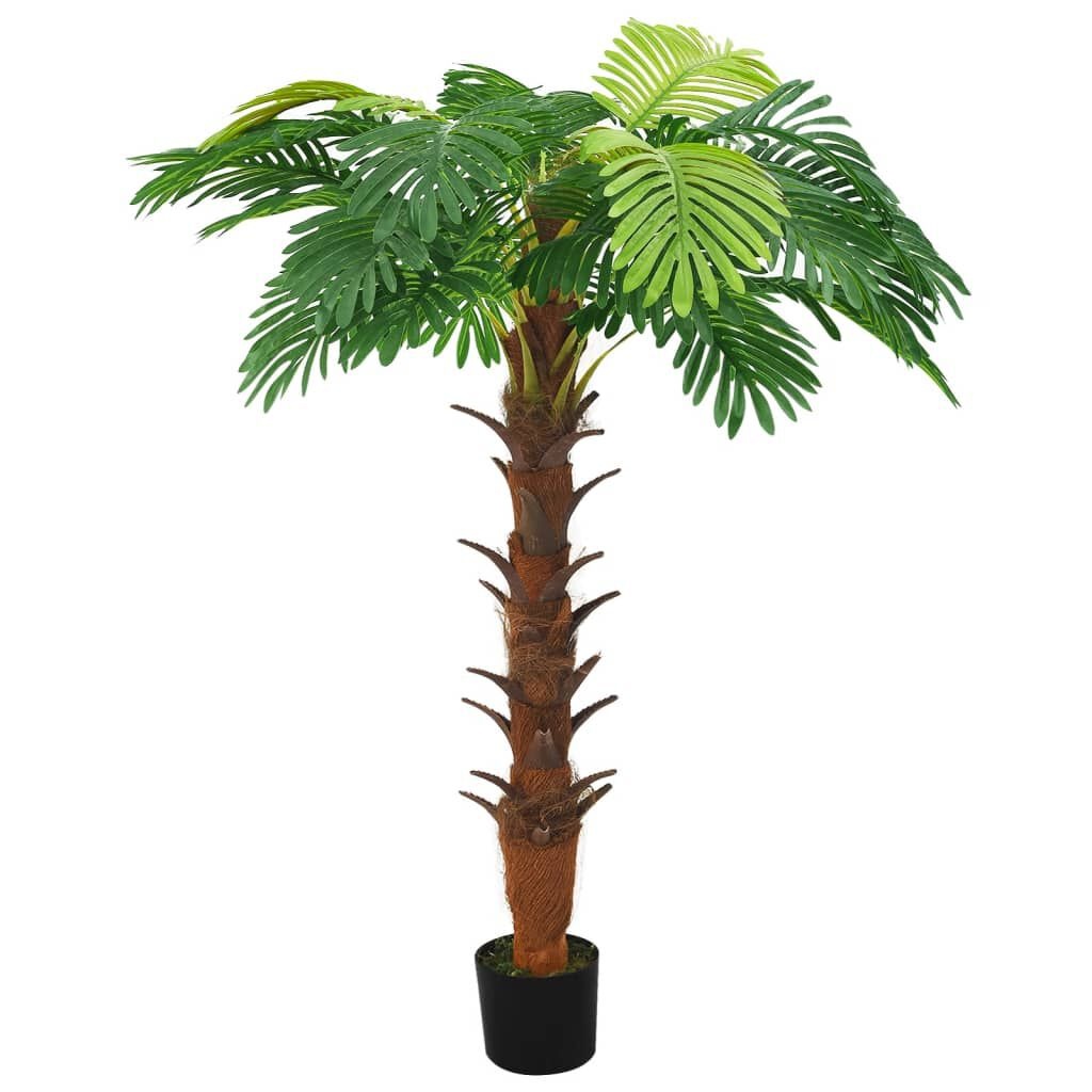 vidaXL Kunstplant met pot cycaspalm 160 cm groen