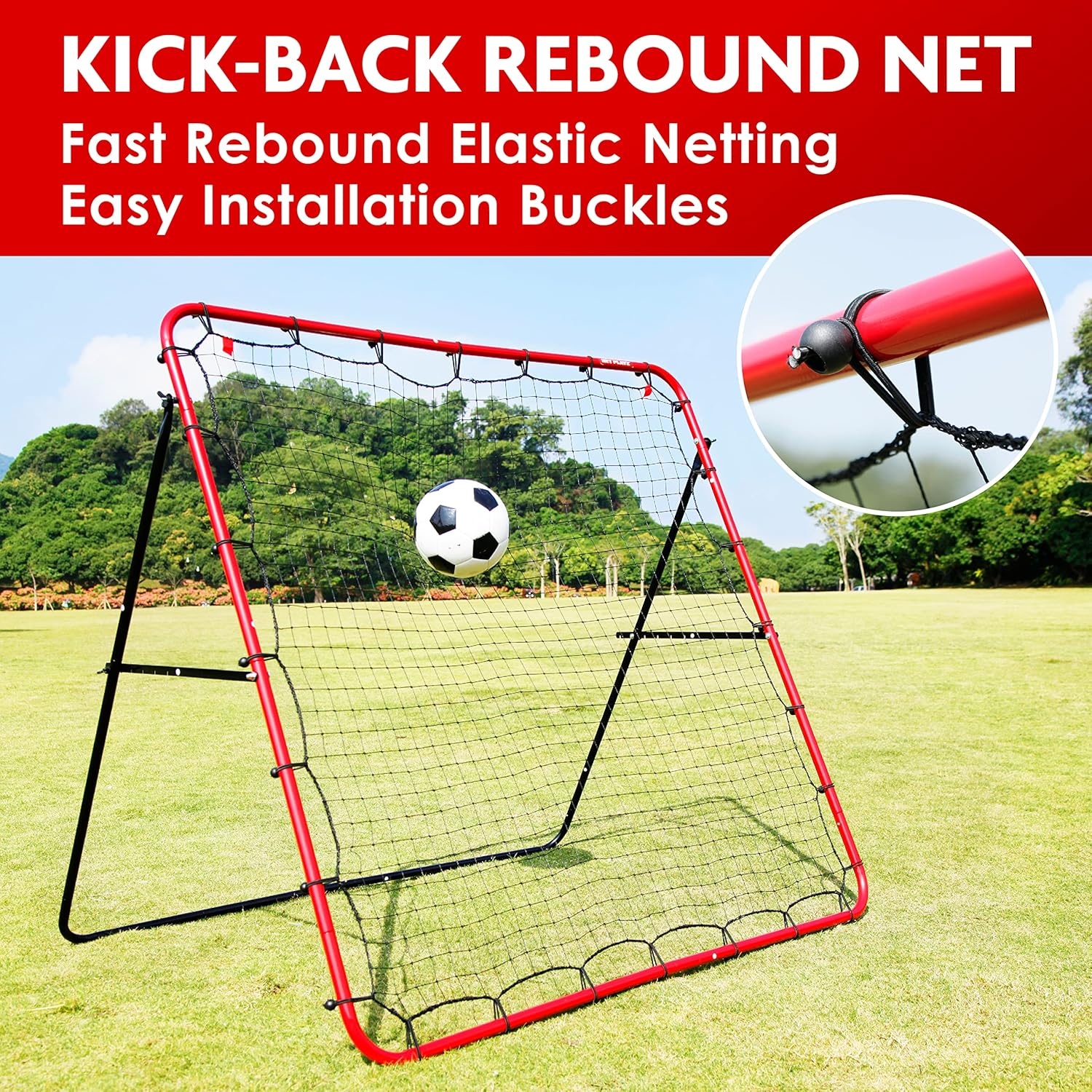 NET PLAYZ Voetbal Rebounder - 28% Korting - Oefen je skills!