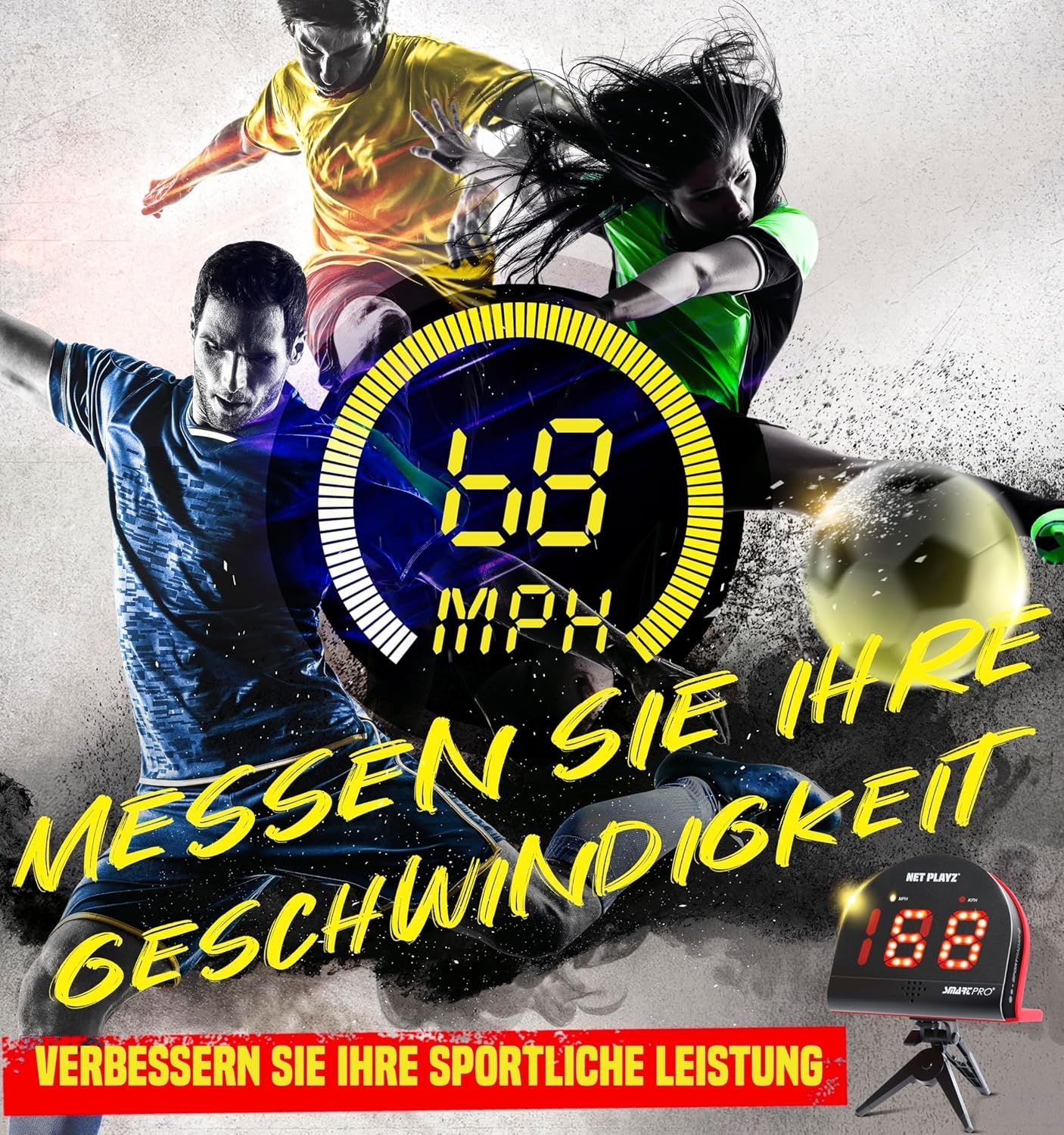 NET PLAYZ Voetbalradar - Trainingsapparaat met 28% Korting