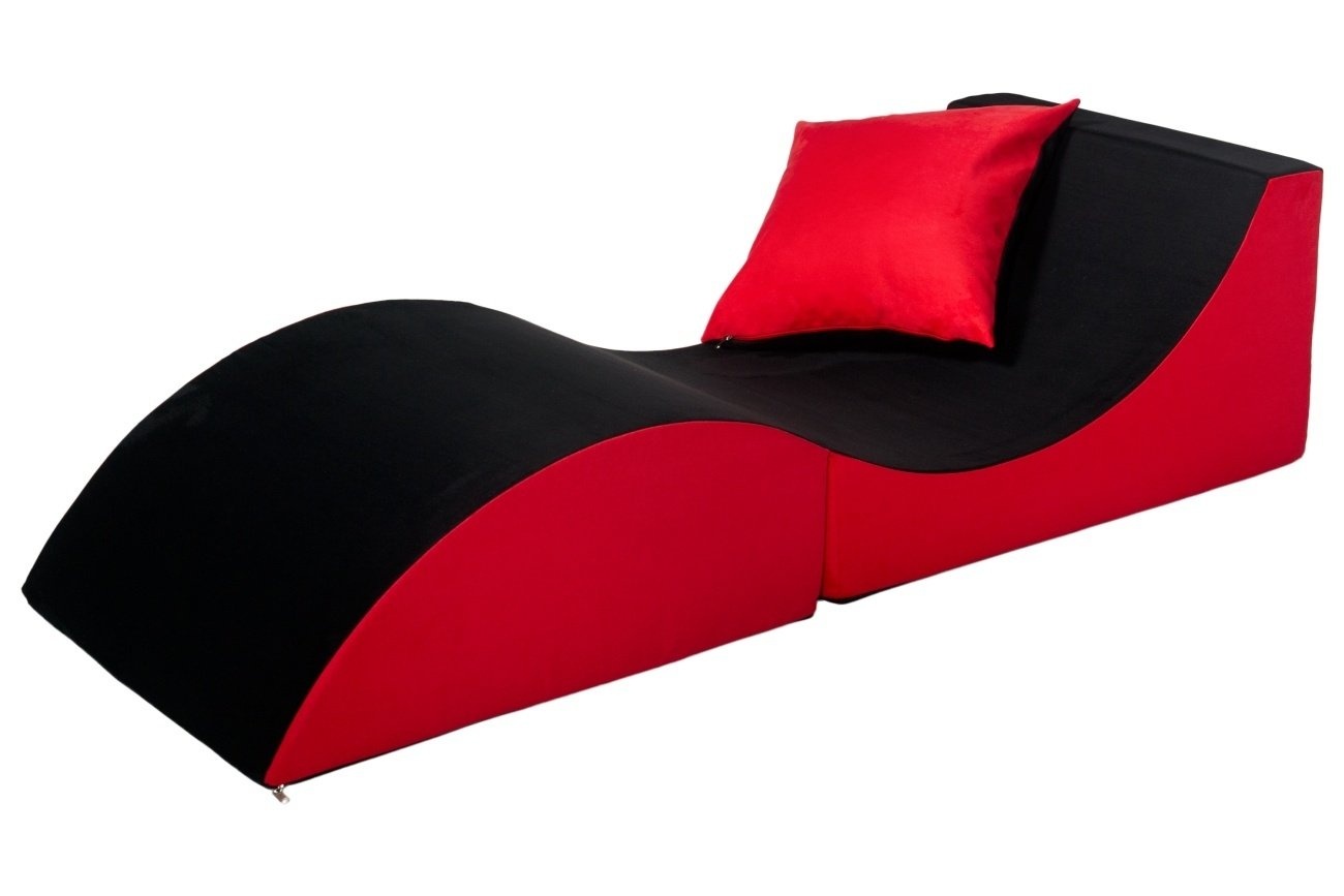 Opvouwbare Relaxbank Zwart/Rood - 72% Korting