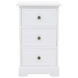 VidaXL Nachtkastje 35x32x59cm Wit (74% korting!)