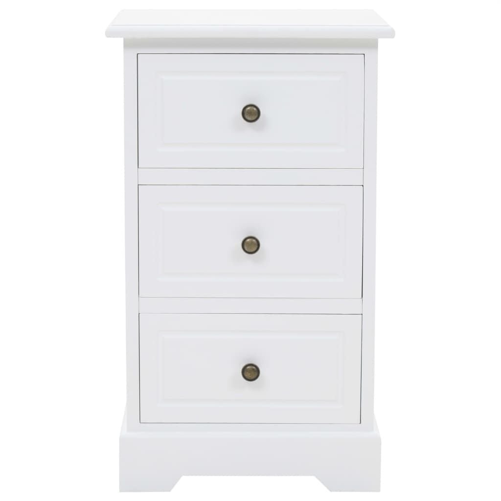 VidaXL Nachtkastje 35x32x59cm Wit (74% korting!)