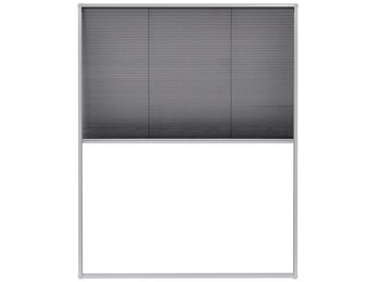 vidaXL Plissé Raamhor 80x100cm Wit Aluminium - 49% Korting