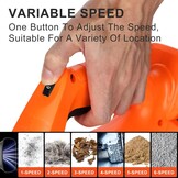 Draadloze Bladblazer - 21V Krachtige Motor, Nu met 55% Korting!