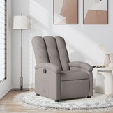 vidaXL Fauteuil Taupe - 29% Korting - Verstelbaar
