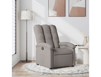 vidaXL Fauteuil Taupe - 29% Korting - Verstelbaar