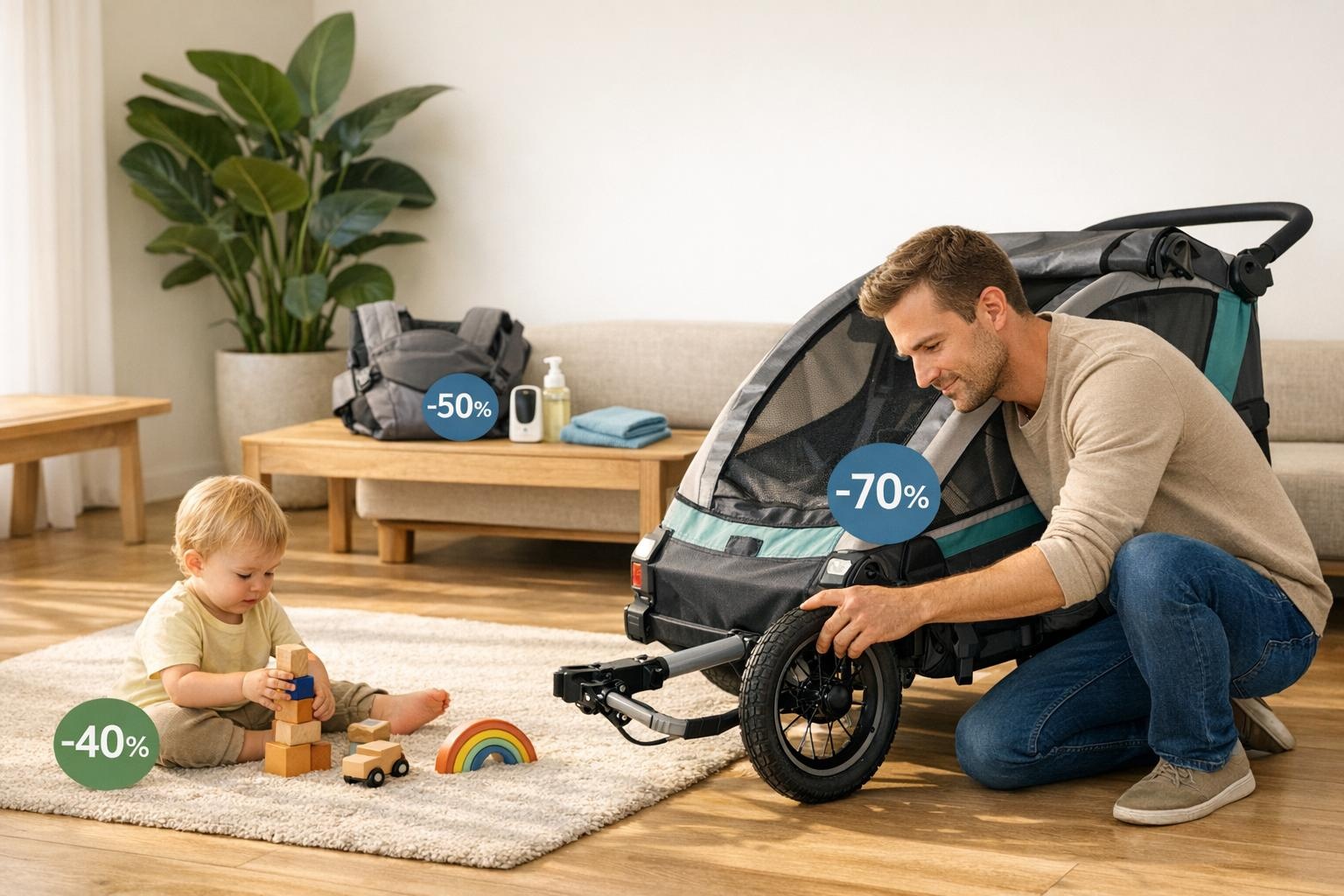 Retourdeals kinderartikelen: van fietskar tot speelgoed voor de scherpste prijs