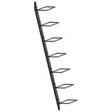 vidaXL Wijnrek Wandmontage Metaal Zwart - 7 Flessen - 25% Korting