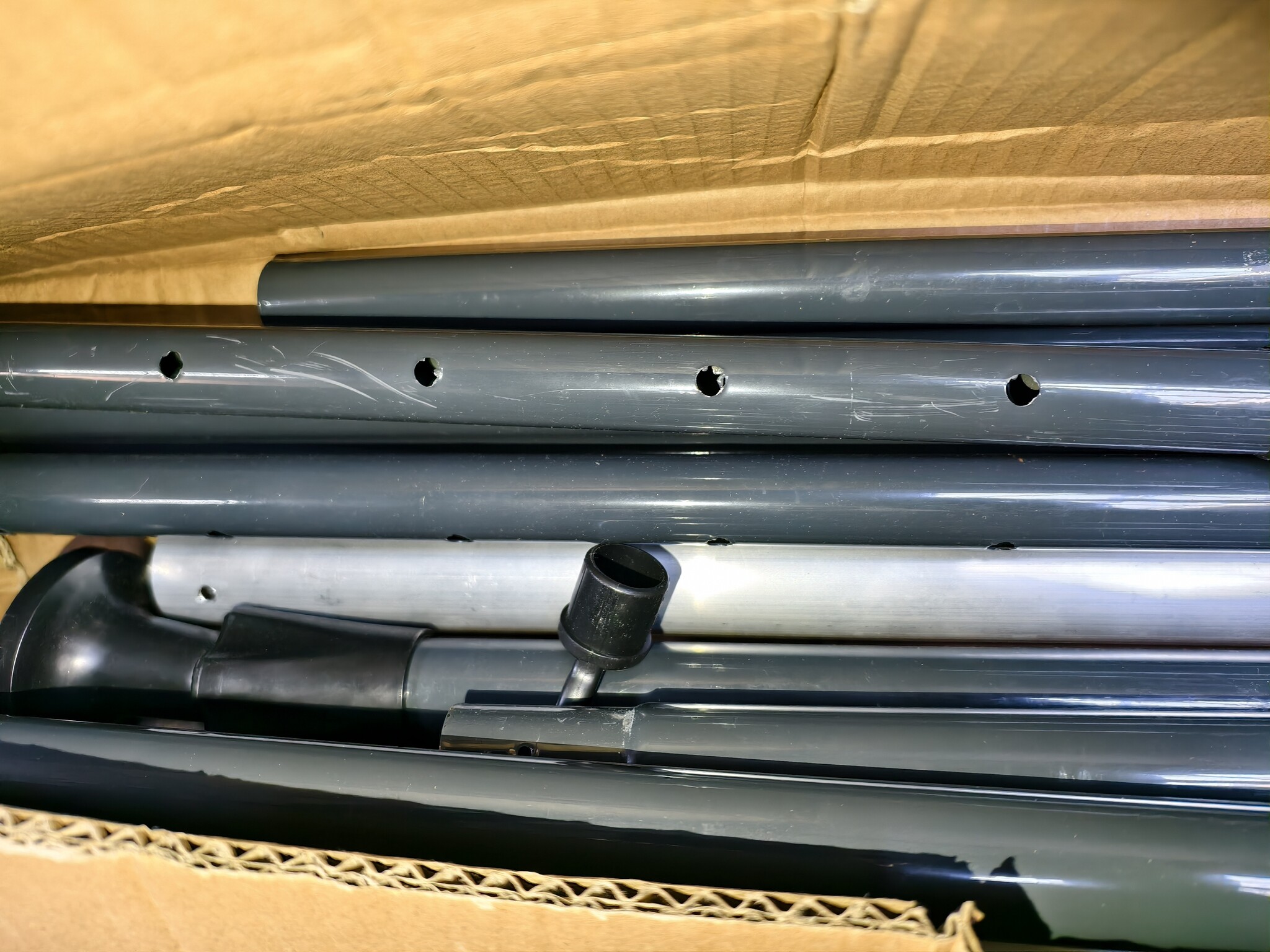 vidaXL Rolgordijn voor buiten 150x270 cm crème